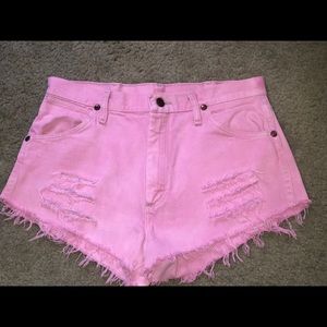Wrangler redone vintage shorts, custom made!